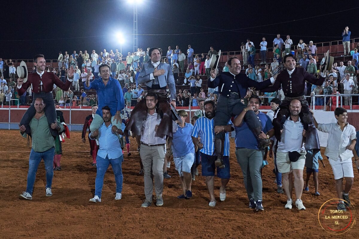 Brillante noche de rejoneo a cargo de Ventura y Romero en El Rocío
