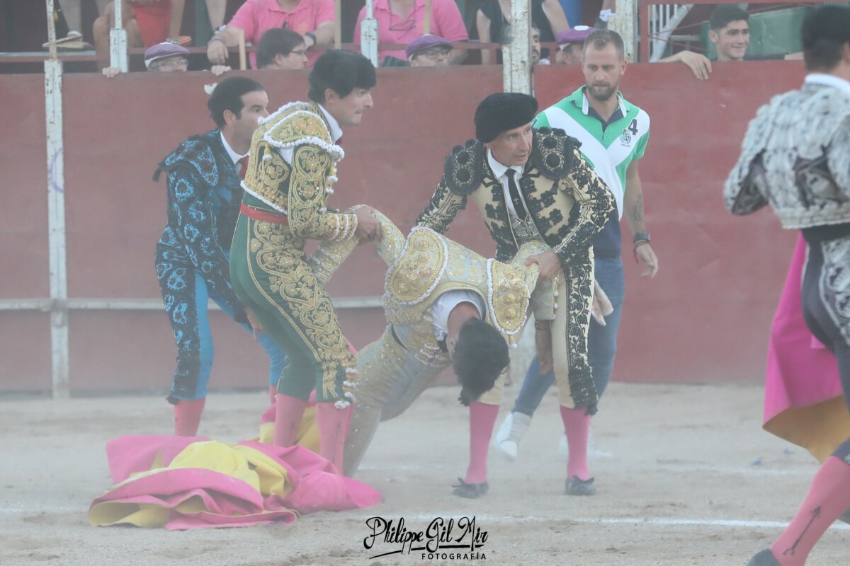 Espeluznante cogida a Mario Palacios en Marchamalo