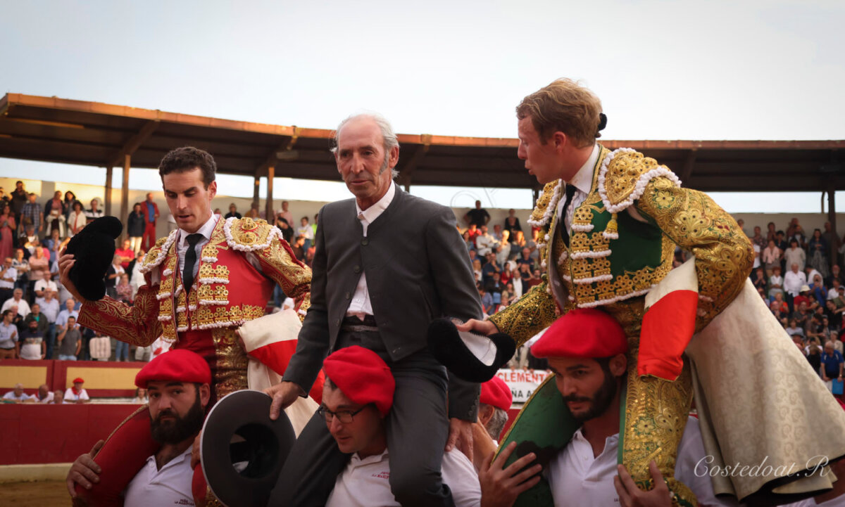 Fernando Adrián, Clemente y Victoriano del Río, memorable tarde en Vieux-Boucau