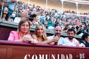 Jorge García Díaz -tercero empezando por la izquierda-, el pasado miércoles en Las Ventas.