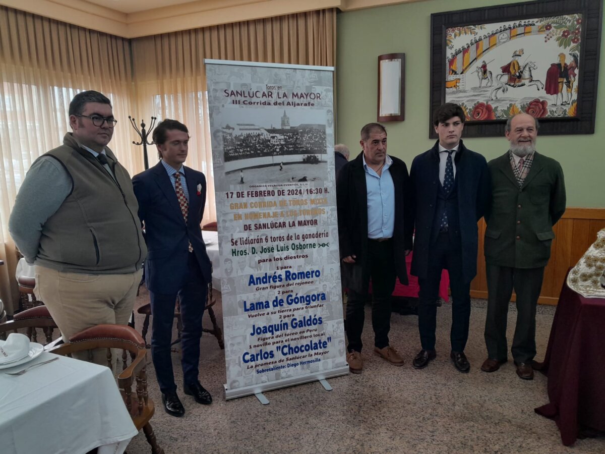 Sanlúcar la Mayor presenta una corrida de toros para el 17 de febrero