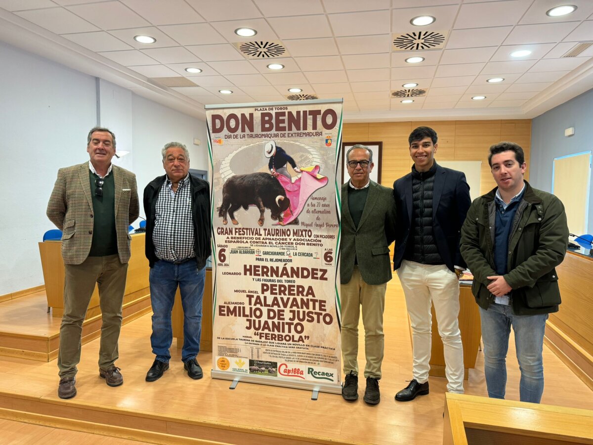 Don Benito presenta un festival benéfico con motivo del día de la tauromaquia de Extremadura