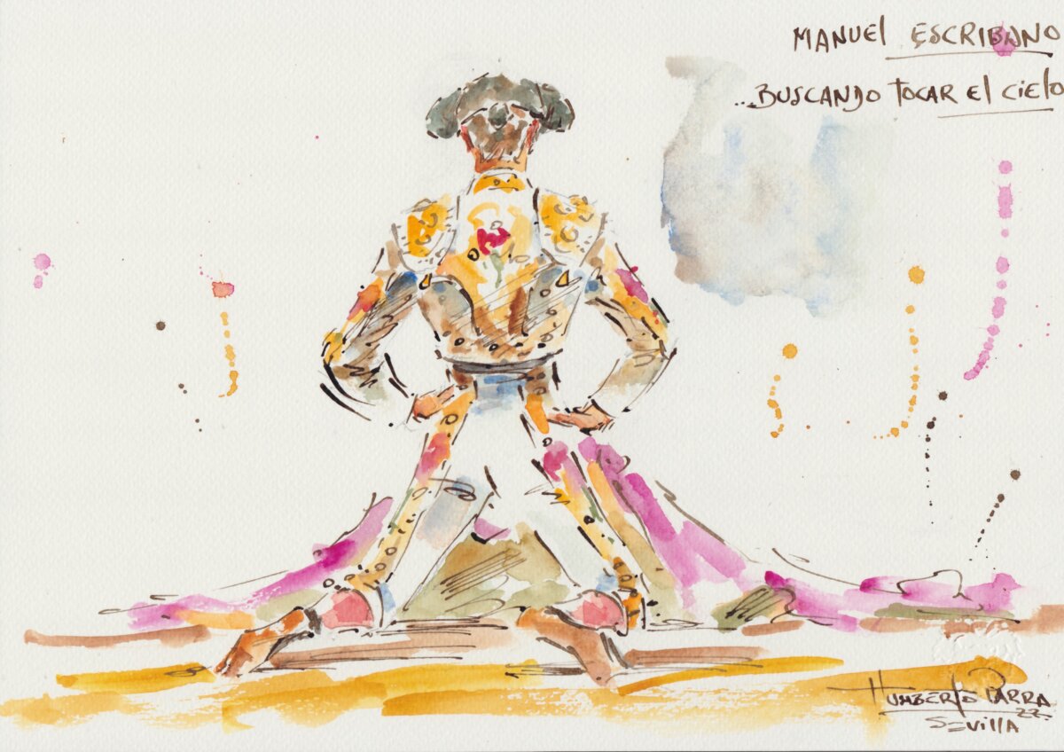 Esaú Fernández, Escribano y Miura... en los pinceles de Humberto Parra