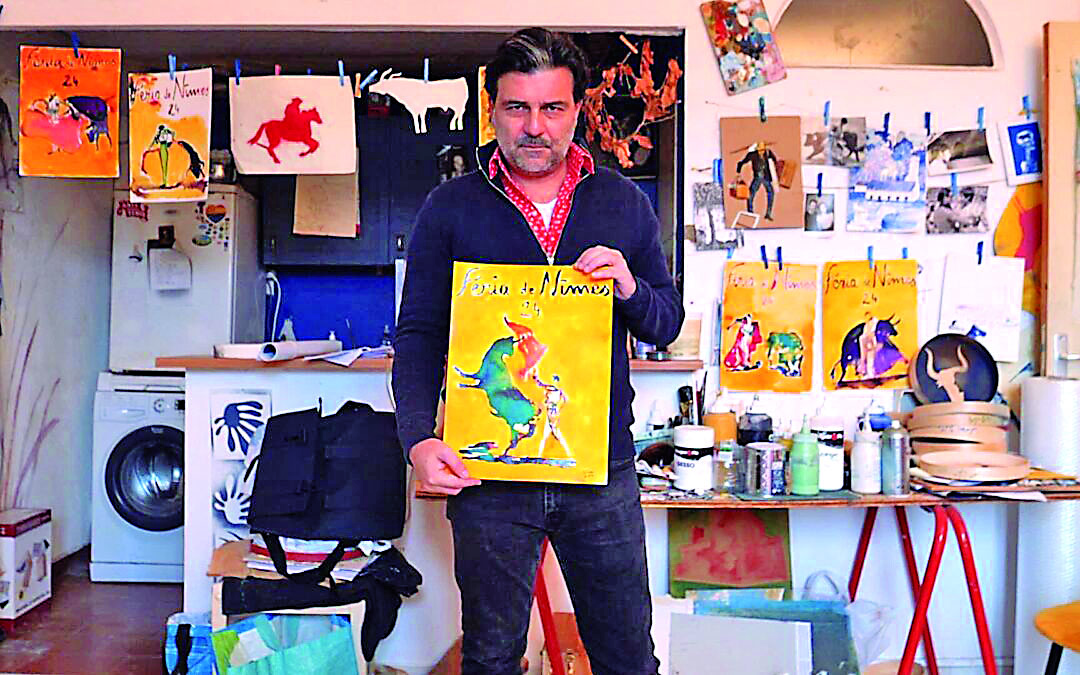 Swan Soto, torero, pintor y autor del cartel de Nimes: "Es un gran honor"