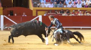 Momento del percance de Regaliz. Foto: Eva Morales