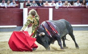 Borja Jiménez, con el segundo victorino de la tarde. Foto: Plaza 1