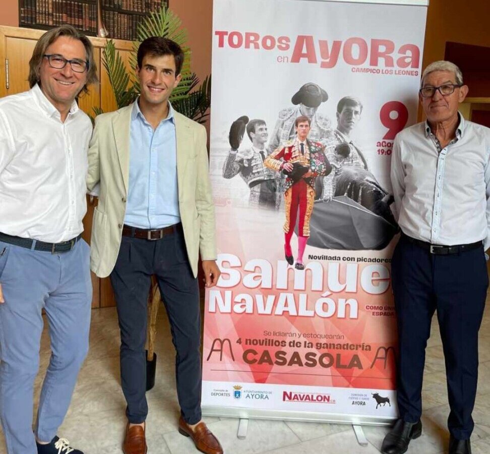 Samuel Navalón, encerrona con novillos de Casasola en Ayora