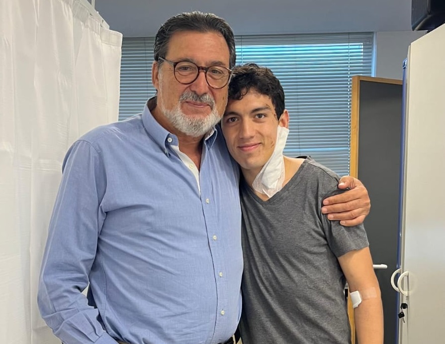 César Pacheco recibe el alta en Murcia y encara el proceso de recuperación