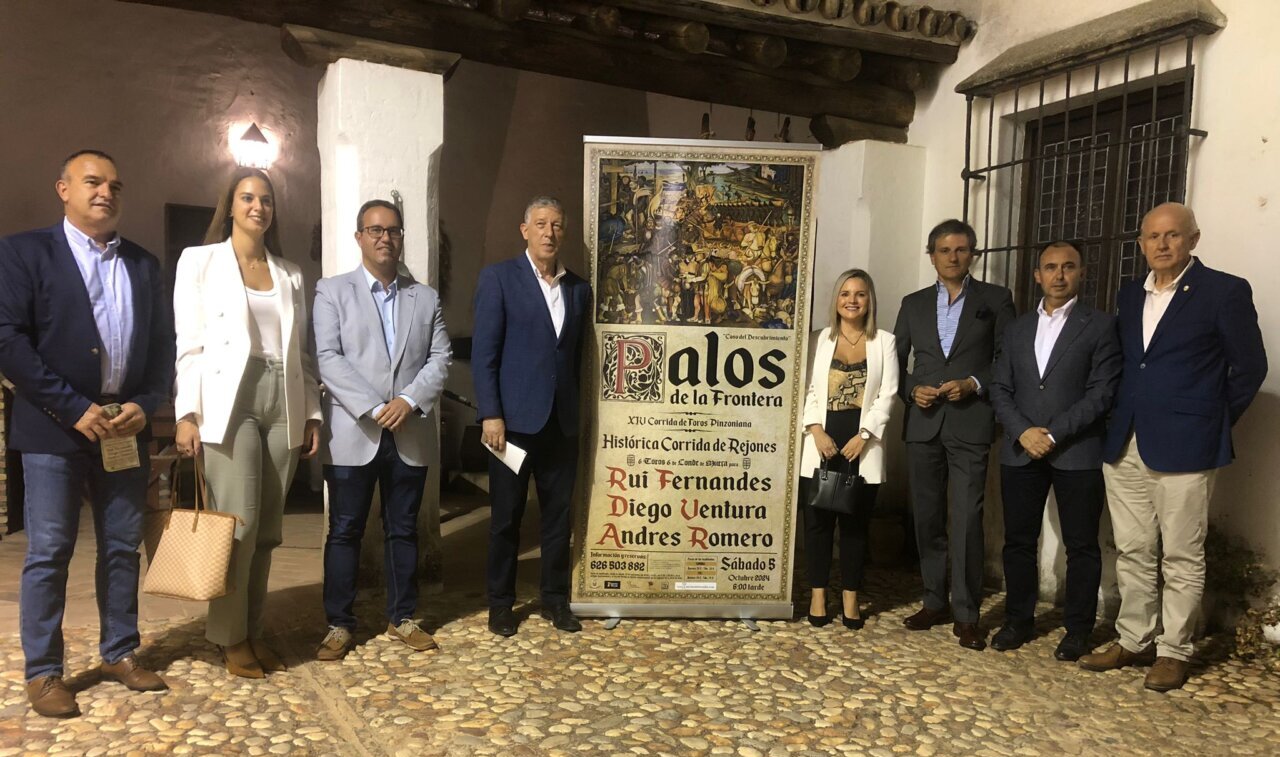 La decimocuarta corrida Pinzoniana de Palos de la Frontera va a caballo