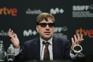 Albert Serra, durante la rueda de prensa tras la presentación de su documental.