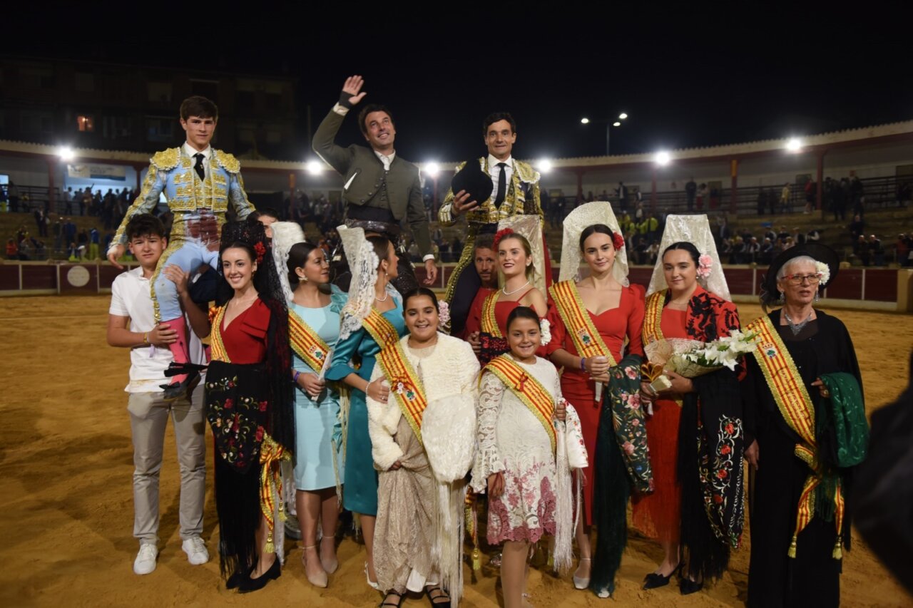 Nuevo golpe de Aarón Palacio, a hombros con Andy Cartagena y Ureña en Calanda