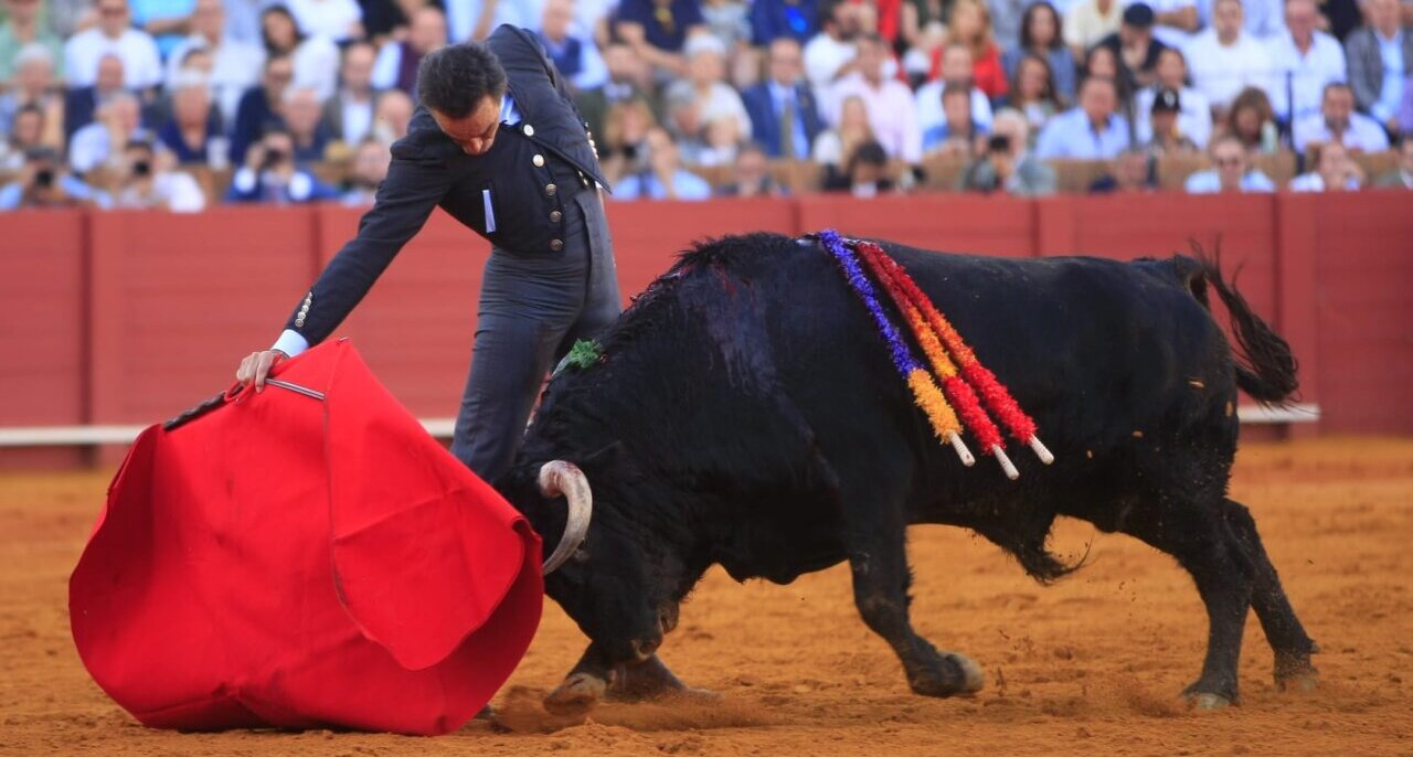 Toreo caro en Sevilla como homenaje a Curro Romero