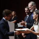 El Juli, recogiendo el Premio Nacional de Tauromaquia 2023. Foto: Casa Real
