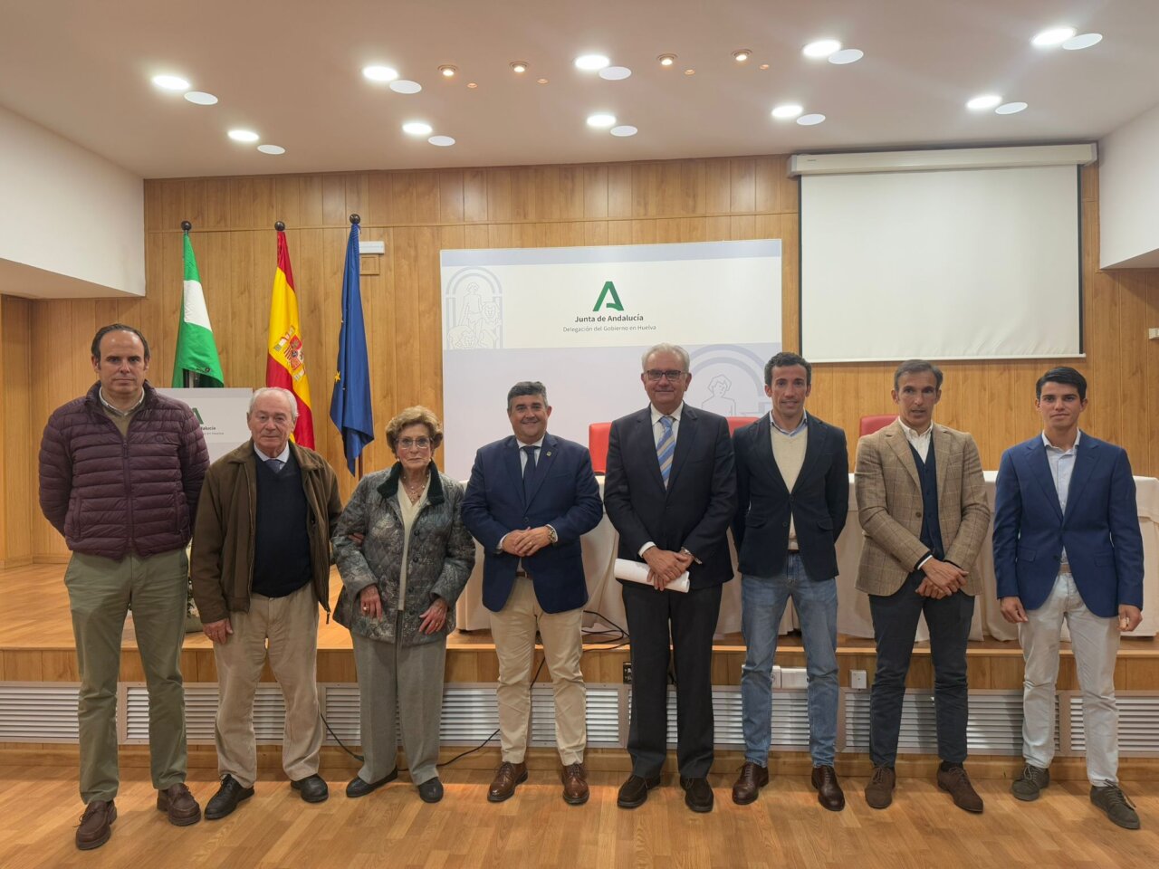 La Junta de Andalucía en Huelva premia a David de Miranda, Ventura, Zulueta y José Luis Pereda