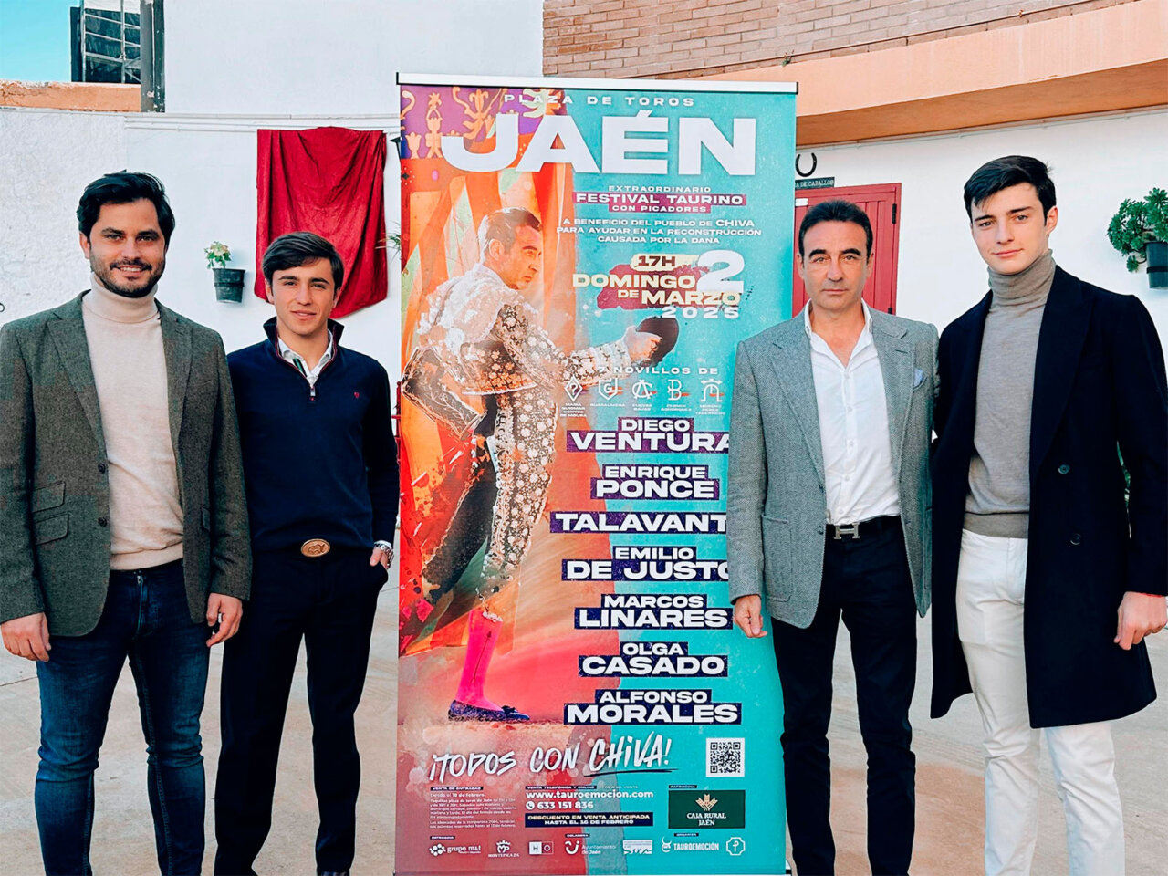 Ponce encabeza el festival solidario de Jaén a beneficio de Chiva