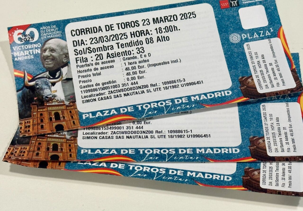 Las entradas de Las Ventas 2025, un homenaje a Victorino Martín Andrés