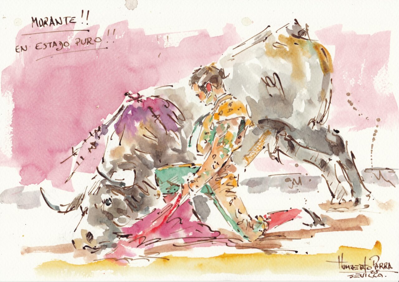 La corrida del arte de Sevilla, en los pinceles de Humberto Parra