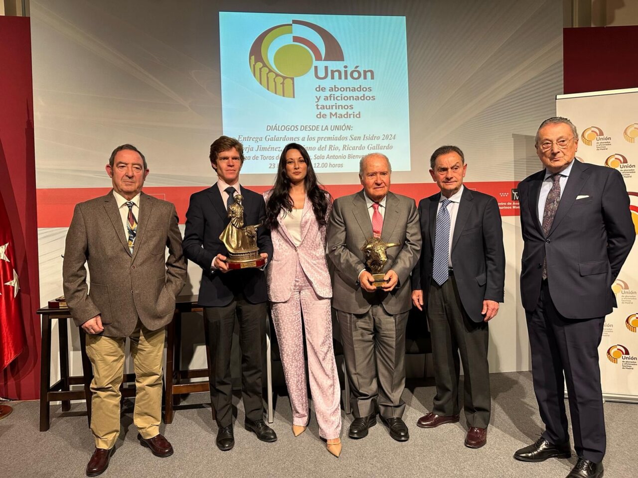 Borja Jiménez, Victoriano del Río y Fuente Ymbro, premiados por la Unión de Abonados y Aficionados Taurinos de Madrid