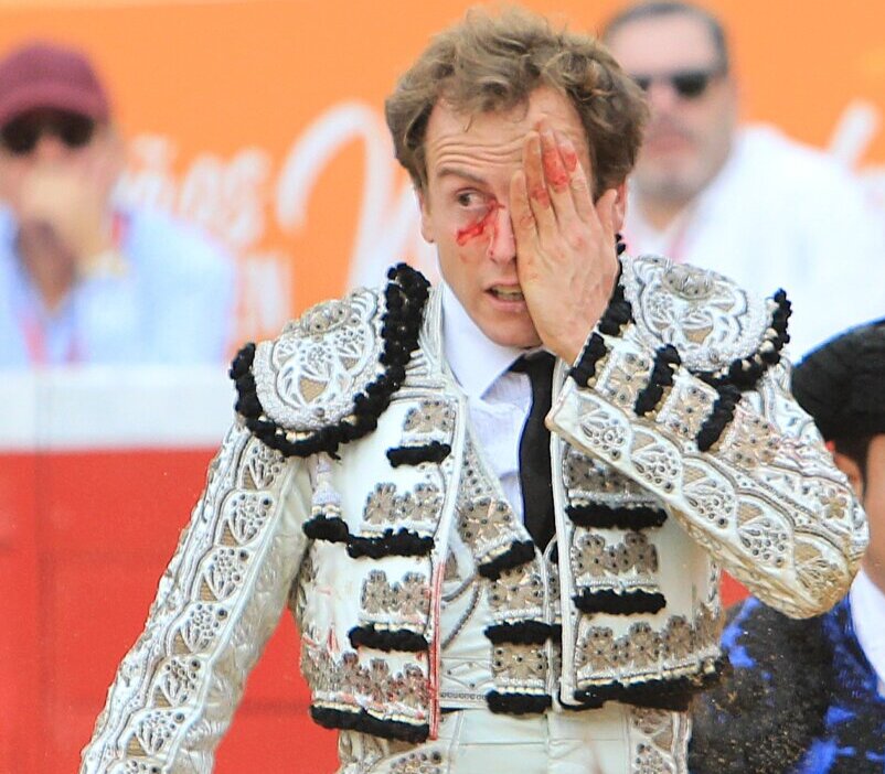 Román, cornada interna de 12 cm en su presentación en Mérida