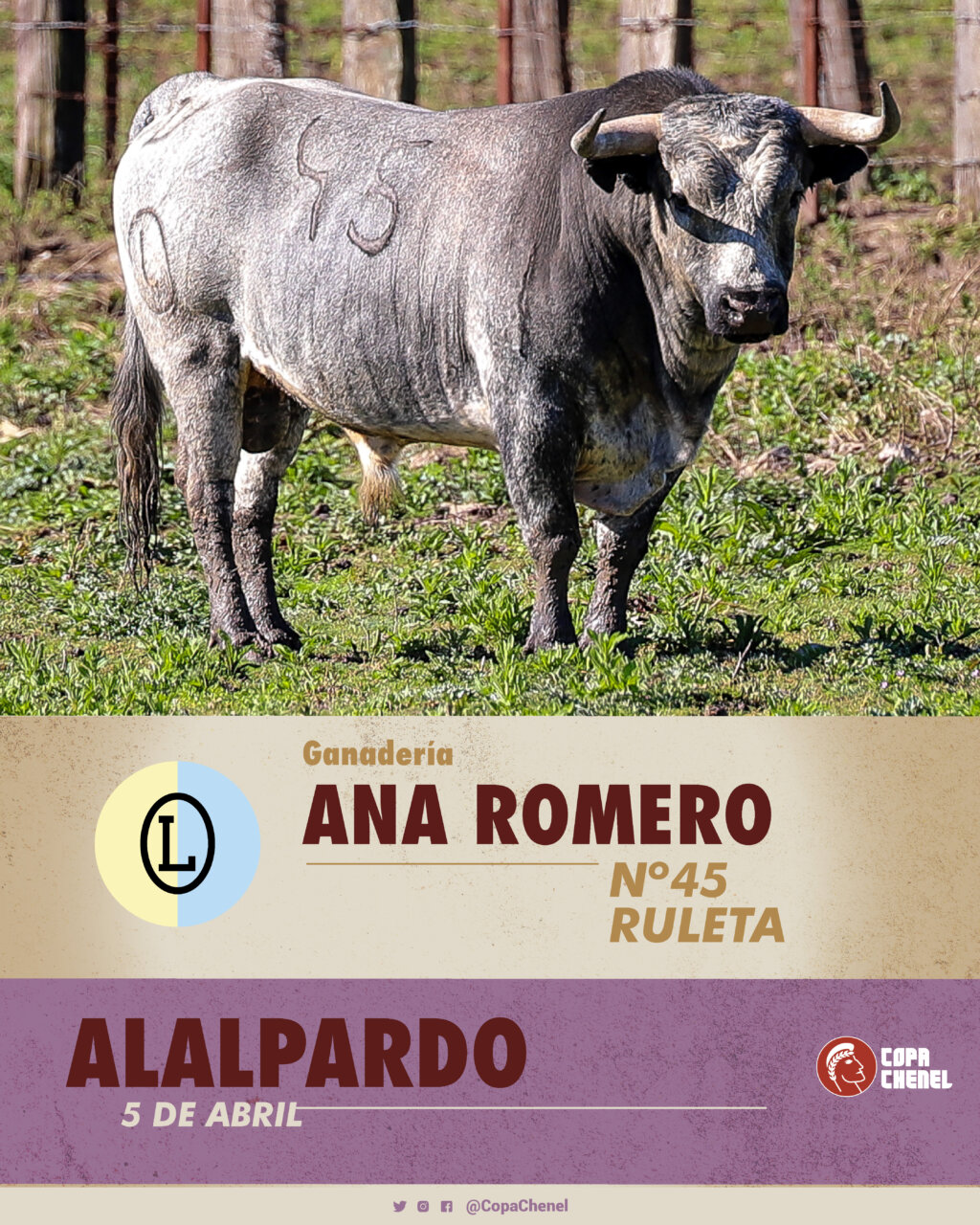 Los toros de Luis Algarra y Ana Romero para la Copa Chenel