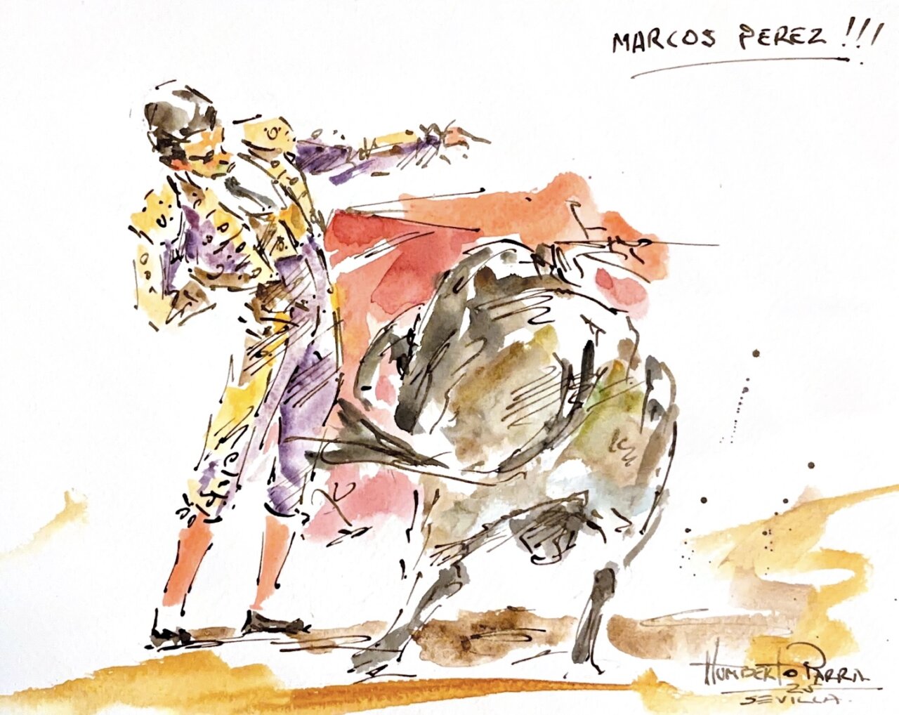 El mano a mano entre Marco Pérez y Zulueta, en los pinceles de Humberto Parra