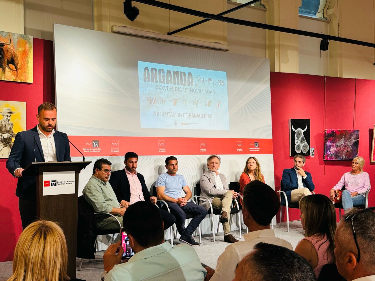 Multitudinaria presentación en Las Ventas de las ganaderías de la feria de Arganda del Rey
