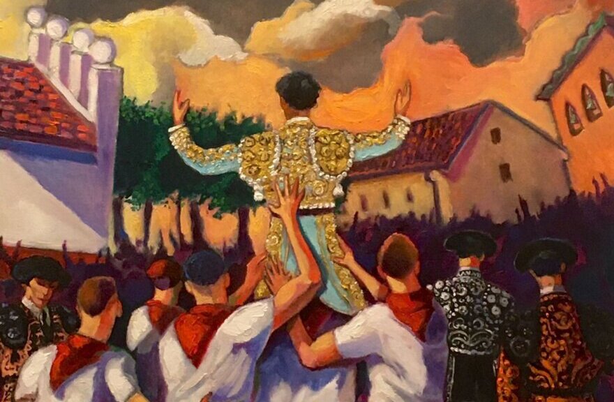 Una obra de Jorge Urizar ilustra el cartel taurino de Azpeitia