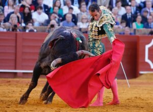 Pepe Moral toreó con gusto al natural la tarde de los miuras en Sevilla, el pasado 11 de mayo. Foto: Arjona.
