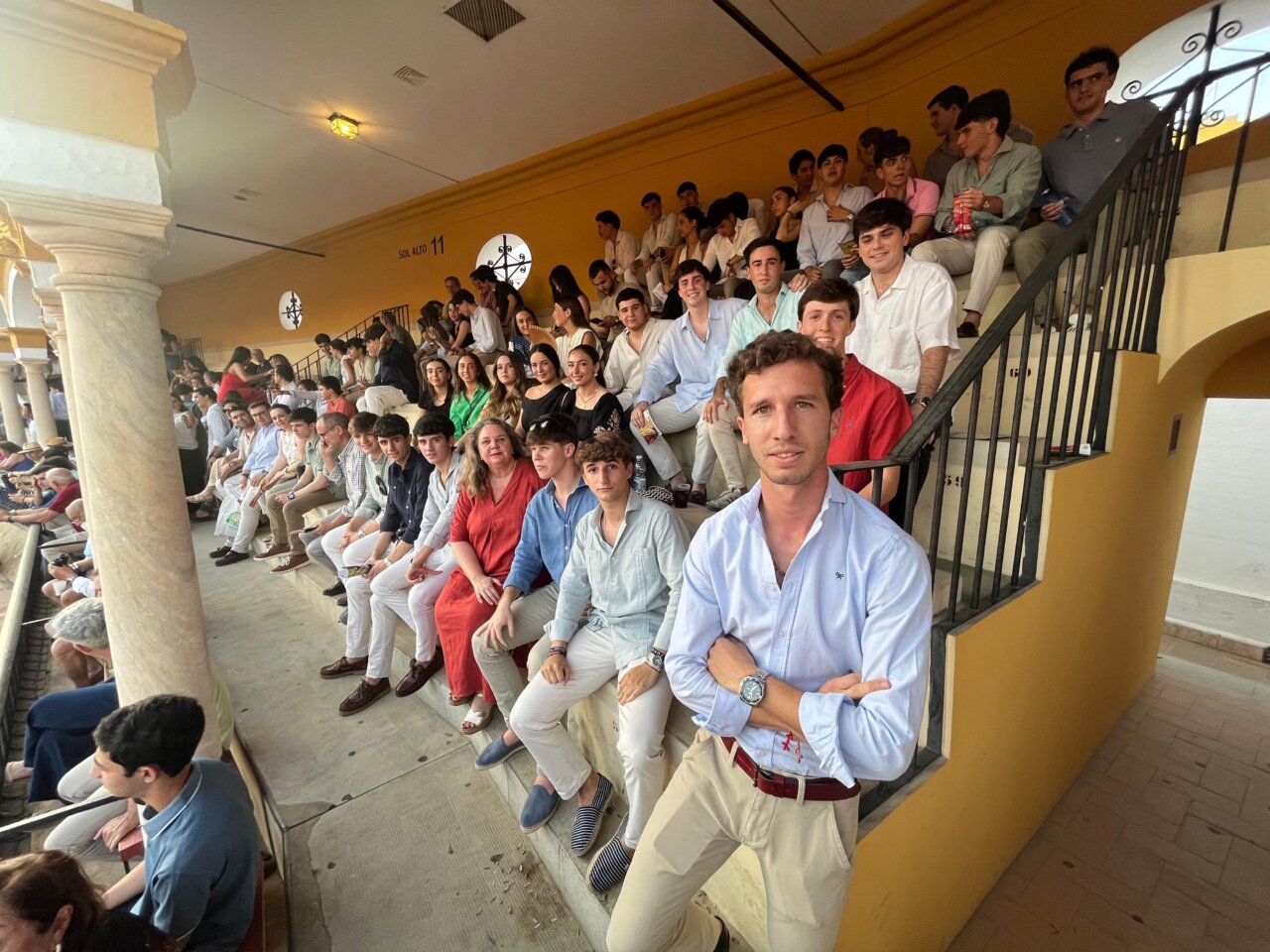 Calerito y Lama de Góngora, anfitriones de los estudiantes invitados por Pagés a las dos últimas novilladas en Sevilla