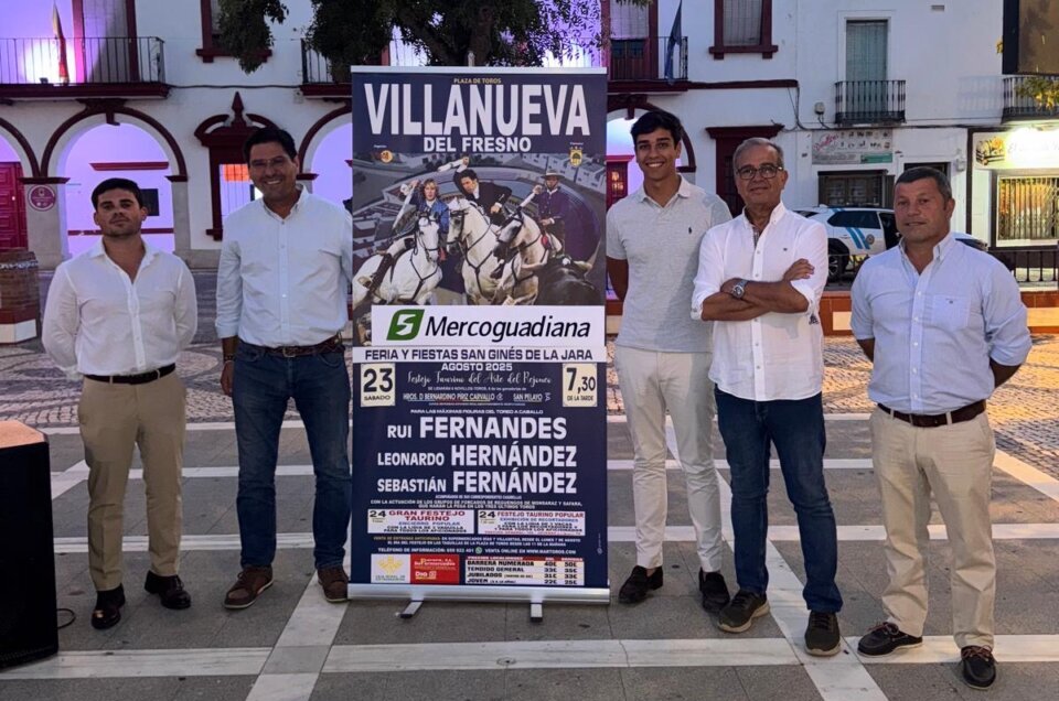 Villanueva del Fresno programa una corrida de rejones para el 23 de agosto