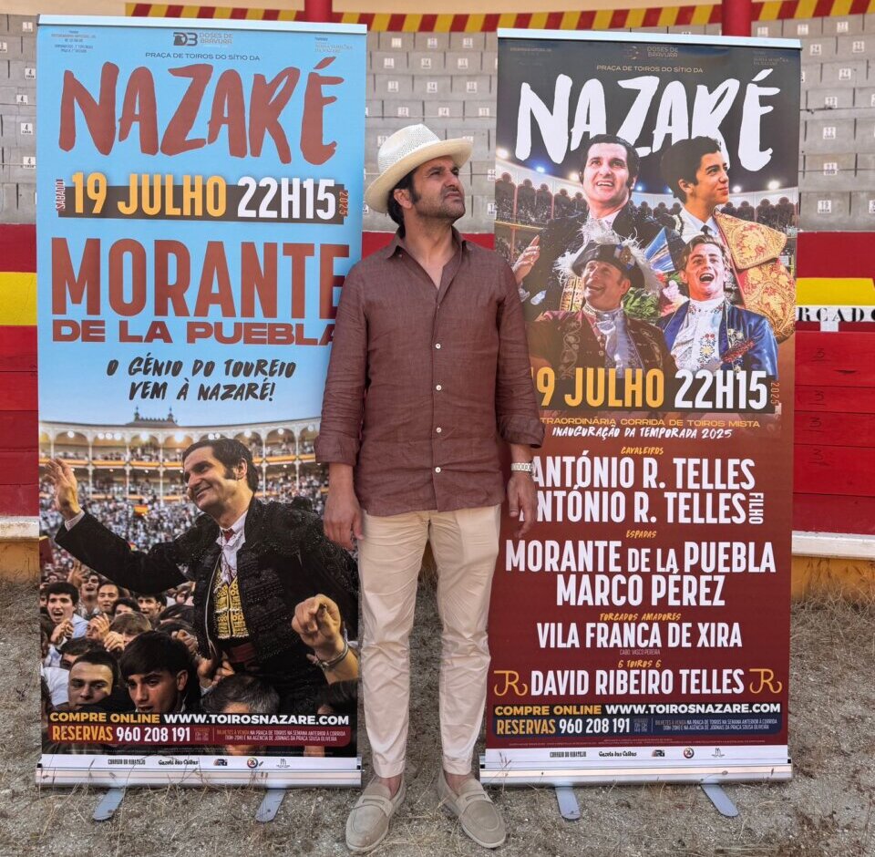 Morante "calienta" su debut en el ruedo de Nazaré