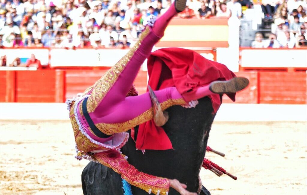 Emilio de Justo, cogido al entrar a matar al segundo en Santander