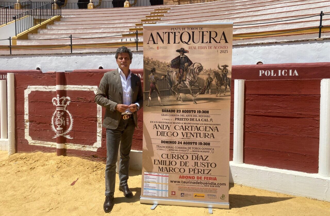 Presentado el cartel con aires goyescos y ecuestres de la Real Feria de Agosto de Antequera