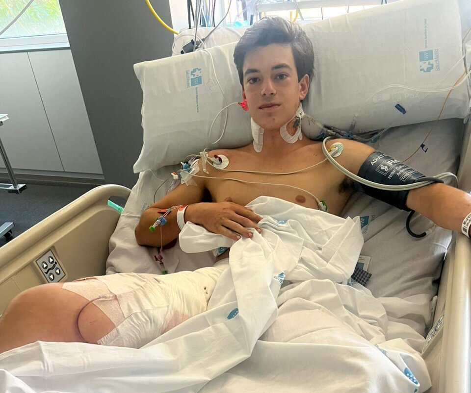 Sergio Rollón ya está en planta del Hospital La Paz