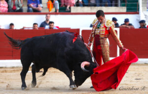 Montero, con el bravo Yegüizo. Foto: Roland Costedoat