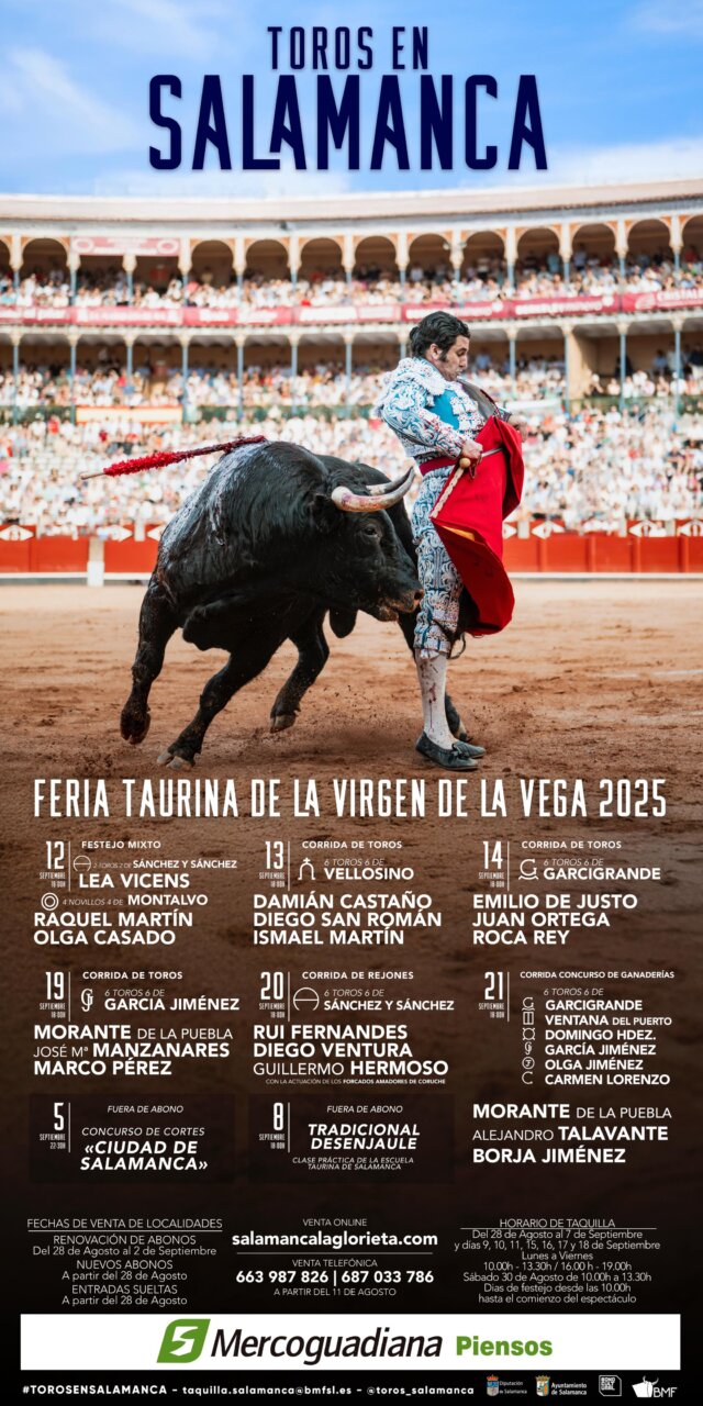 La foto de Aritz Arambarri de aquella histórica faena de Morante en junio ilustra el cartel de la feria.