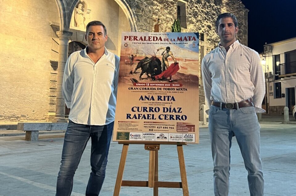 Peraleda de la Mata presenta el cartel taurino de las fiestas del Cristo de la Humildad