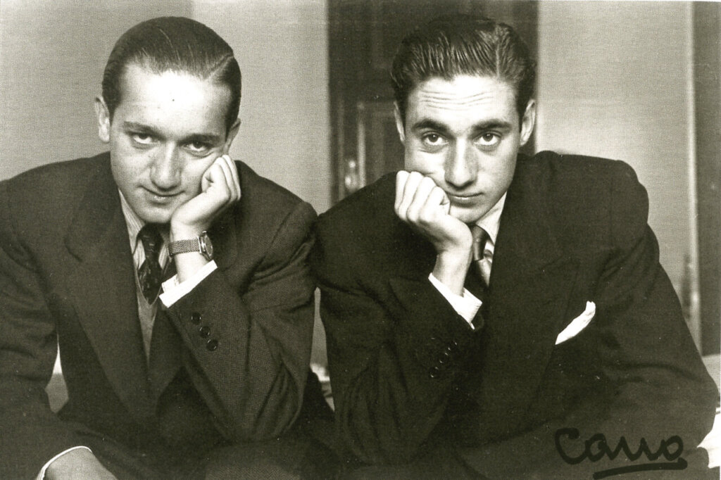 La pareja posando en las vísperas.