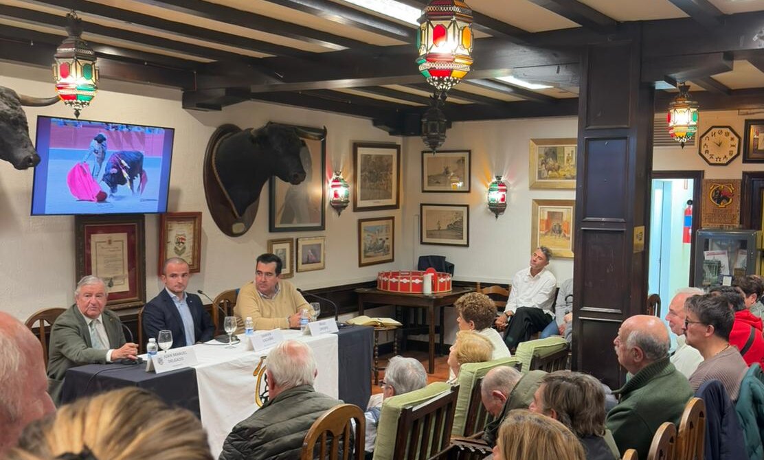 Damián Castaño, protagonista en el Excelentísimo Club Taurino de Bilbao