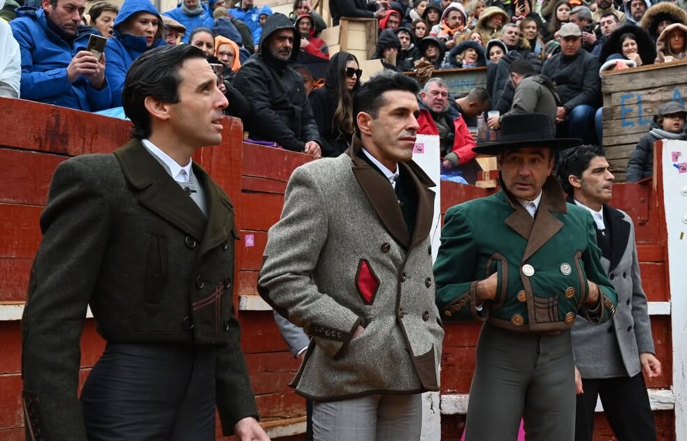 Talavante, junto a Ponce y Ortega en el último Carnaval del Toro.