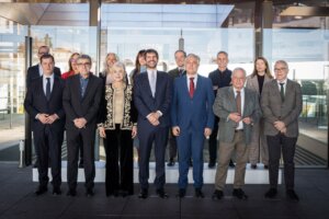 Ernest Urtasun, en el centro, en la reciente Conferencia Sectorial.