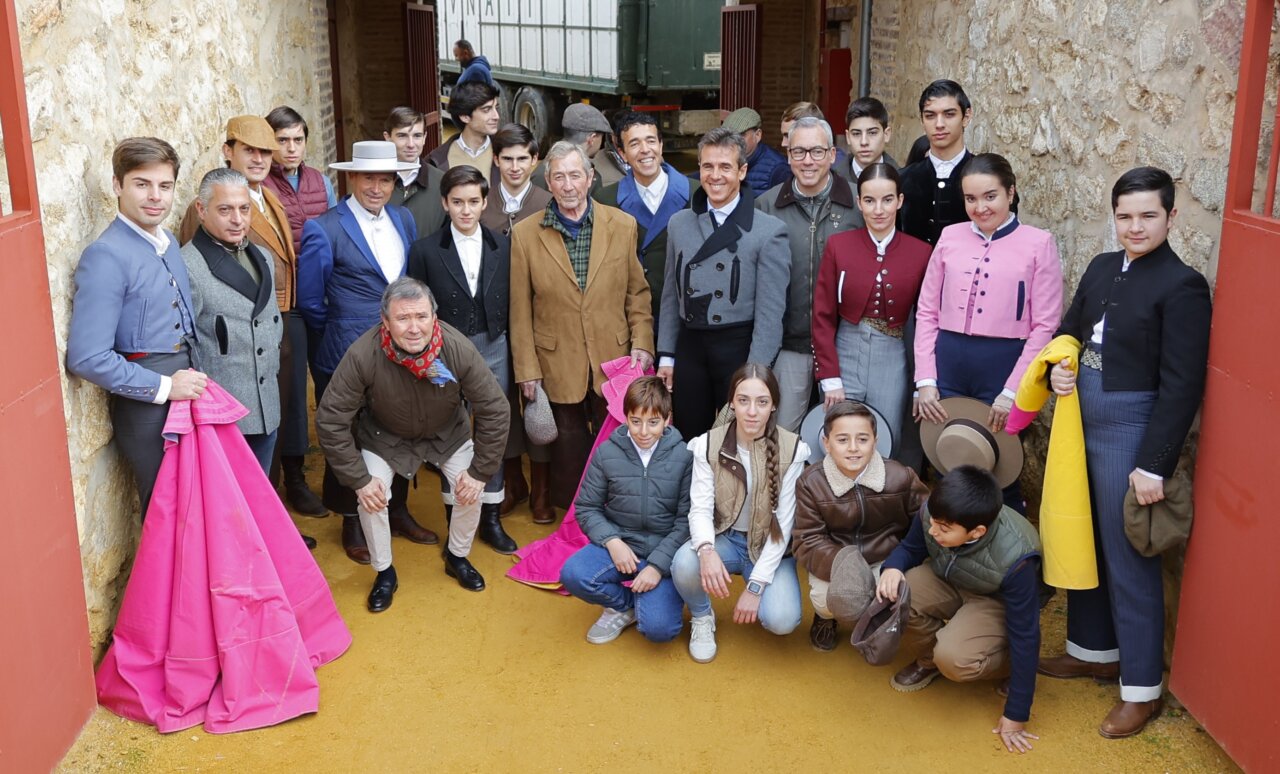 Paco Alcalde y Sánchez Puerto, en el exitoso tentadero público de Ciudad Real