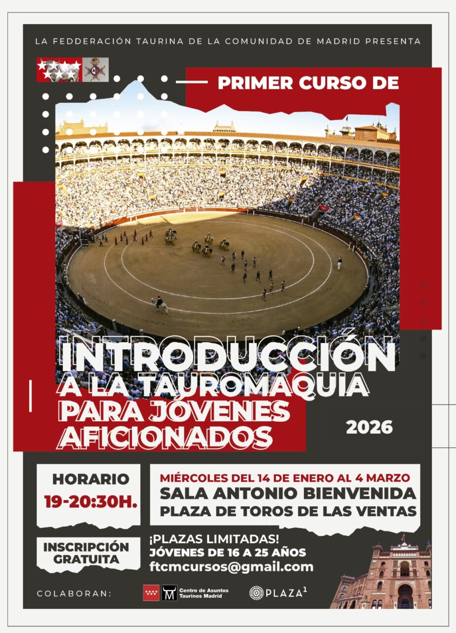 Las Ventas acogerá el I Curso de Introducción a la Tauromaquia para Jóvenes Aficionados