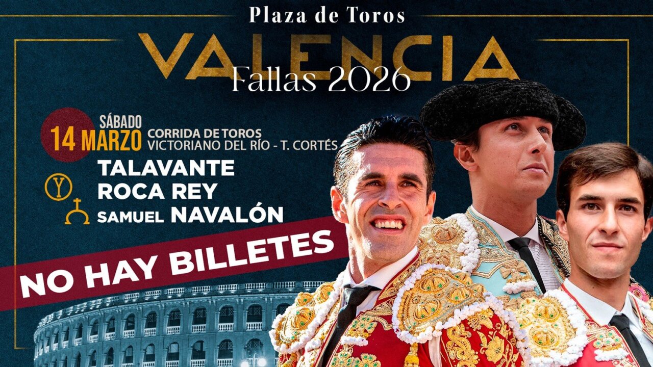 Valencia cuelga su primer "No hay billetes" para Fallas