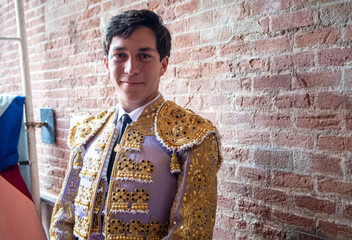 López Ortega, antes de hacer el paseíllo en Las Ventas.