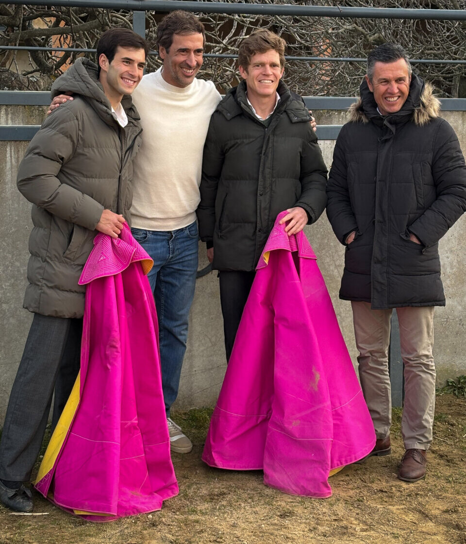 Raúl González, invitado especial en el tentadero de Borja Jiménez y Samuel Navalón