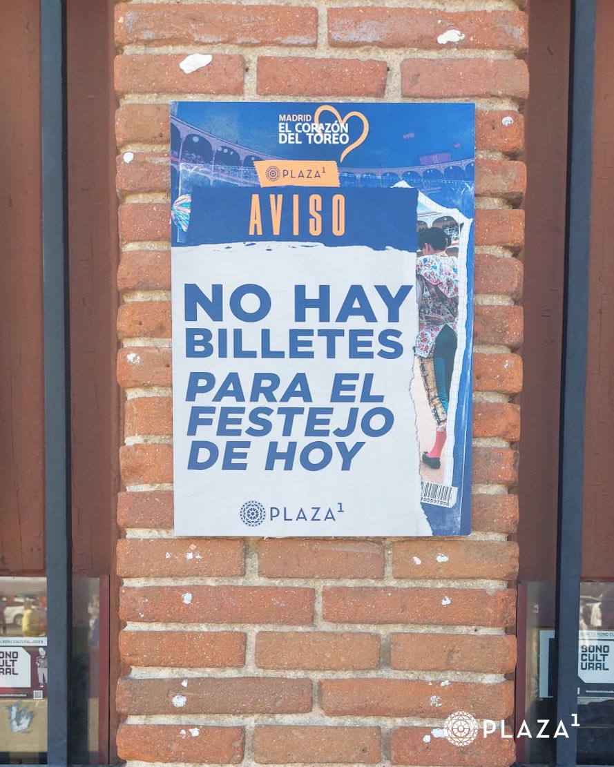 La Feria de San Isidro cuelga su séptimo cartel de "No hay billetes"
