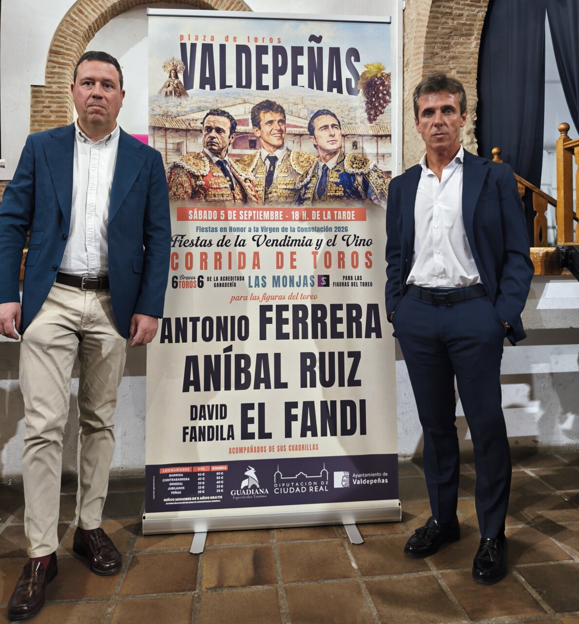 Tres toreros gran reserva para la Feria del Vino de Valdepeñas