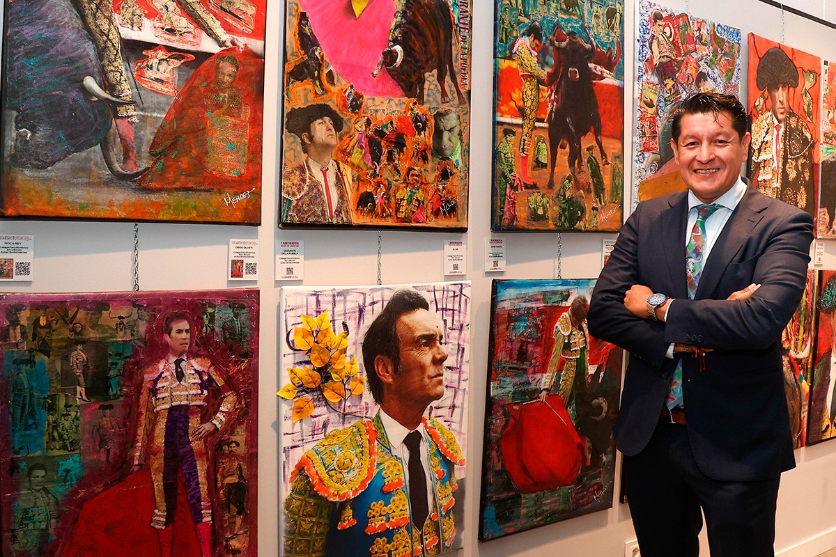 Emilio Méndez celebra quince años de trayectoria taurina con una exposición en Las Ventas