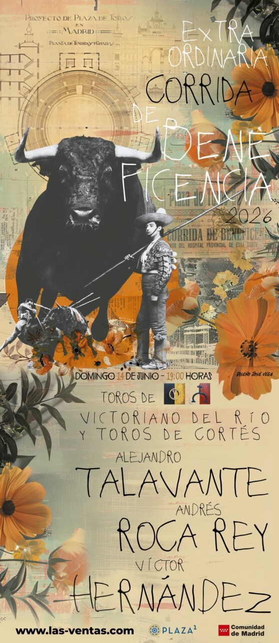 El Centro de Asuntos Taurinos desvela el cartel de la Beneficencia 2026